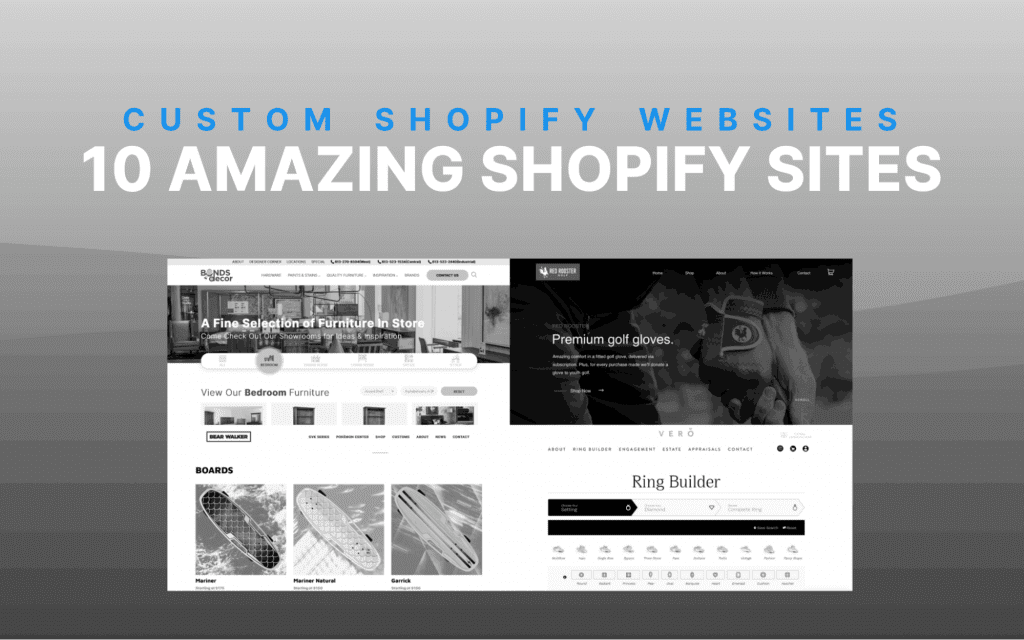 custom shopify websites - 10 amazing shopify sites