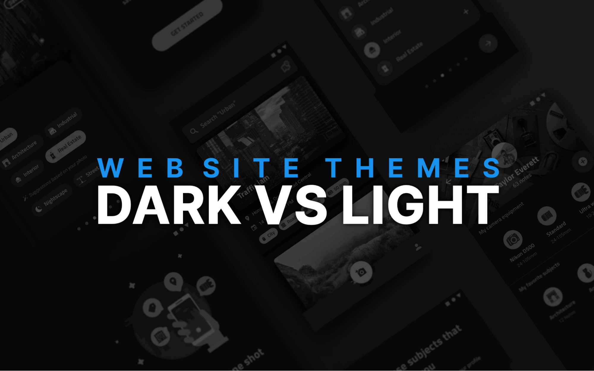 website themes - dark vs light