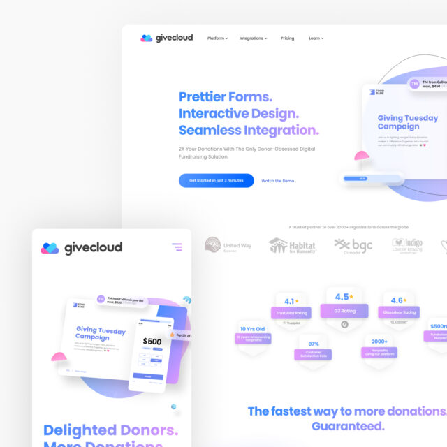 Givecloud UX/UI Design